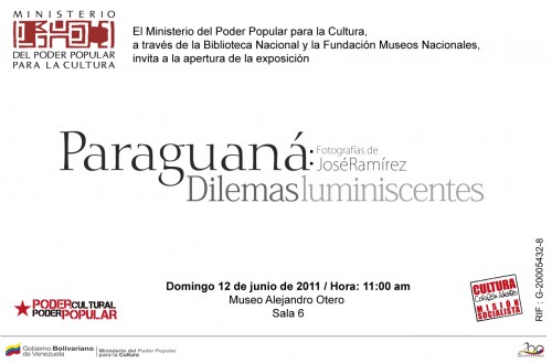 paraguanájpg paraguan%C3%A1jpg 500x329 Múltiples exposiciones inauguran en el MAO este domingo 12