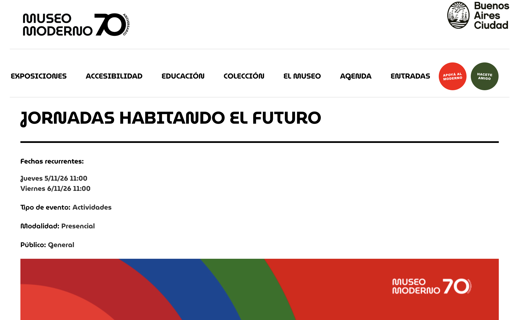 Habitando el Futuro, conversación virtual en el Museo de Arte Moderno de Buenos Aires